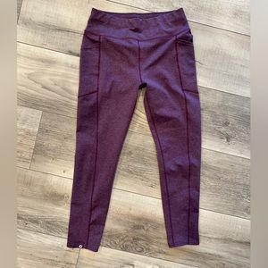 Oiselle purple lux legging cropped